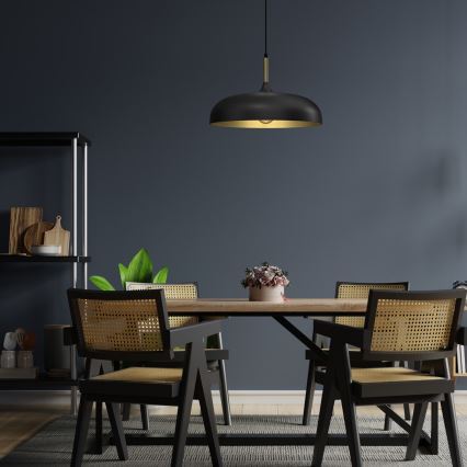 Brilagi - Hängeleuchte ABRAHAM 1xE27/60W/230V d 45 cm schwarz