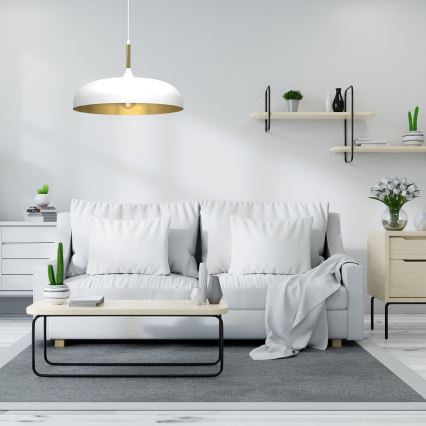 Brilagi - Hängeleuchte ABRAHAM 1xE27/60W/230V d 45 cm weiß
