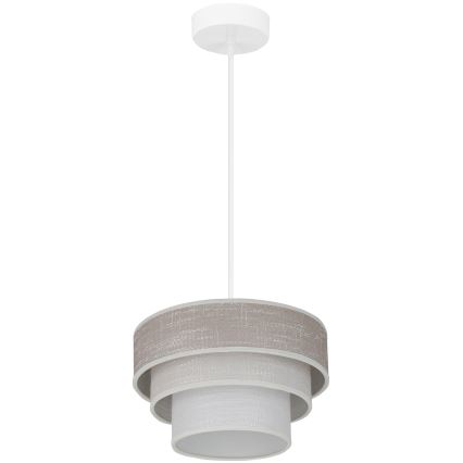 Brilagi - Hängeleuchte ALASKA LUNETA 1xE27/15W/230V d 25 cm grau/cremefarben