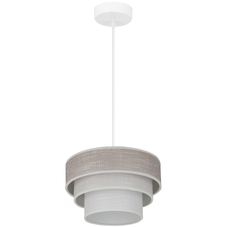 Brilagi - Hängeleuchte ALASKA LUNETA 1xE27/15W/230V d 25 cm grau/cremefarben