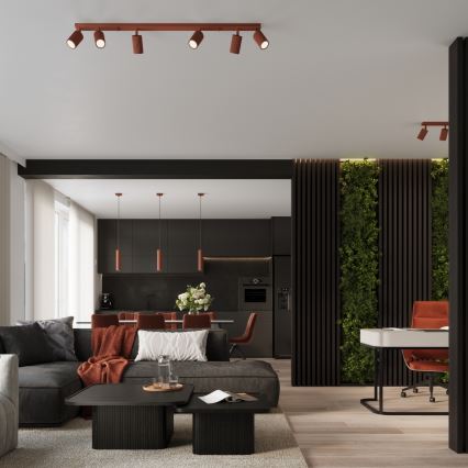 Brilagi - Hängeleuchte am Kabel CRESTO 1xGU10/10W/230V rot