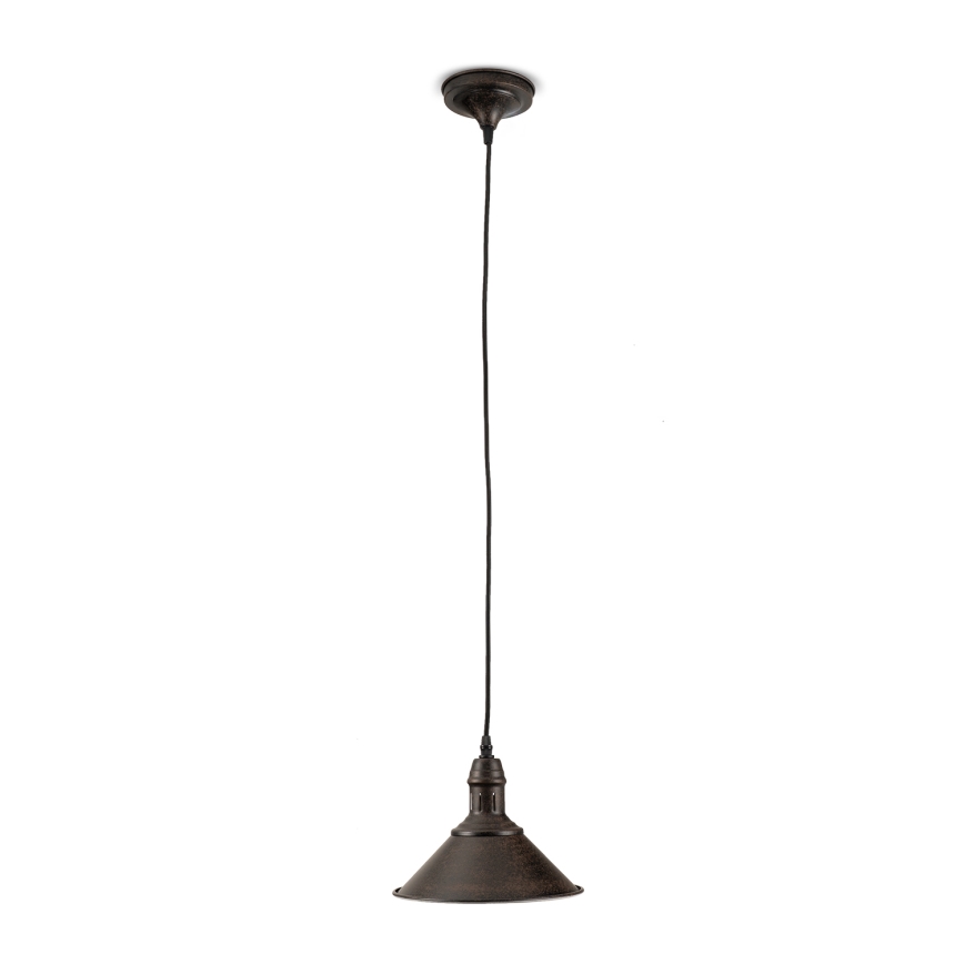 BRILAGI - Hängeleuchte am Kabel FORGE 1×E27/60W/230V Ø 22 cm, braun