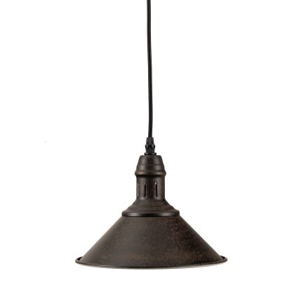 BRILAGI - Hängeleuchte am Kabel FORGE 1×E27/60W/230V Ø 22 cm, braun