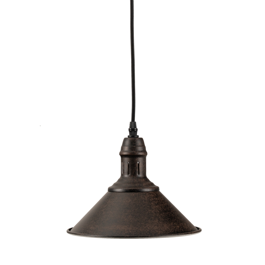 BRILAGI - Hängeleuchte am Kabel FORGE 1×E27/60W/230V Ø 22 cm, braun