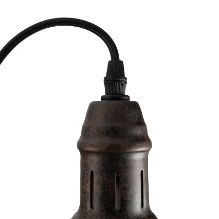 BRILAGI - Hängeleuchte am Kabel FORGE 1×E27/60W/230V Ø 22 cm, braun