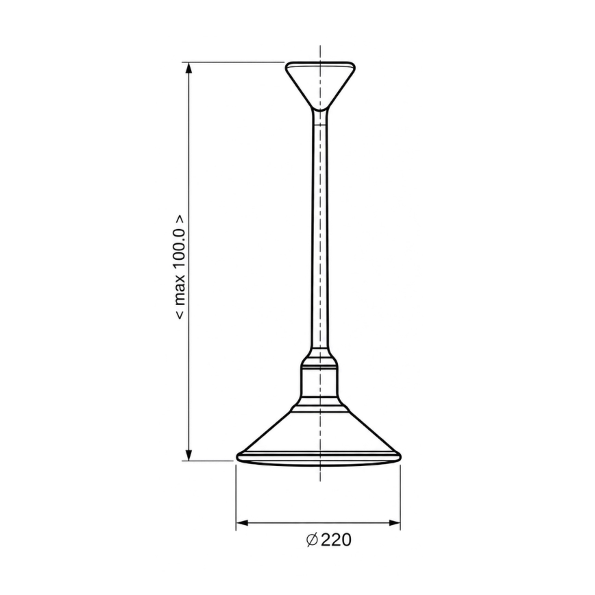 BRILAGI - Hängeleuchte am Kabel FORGE 1×E27/60W/230V Ø 22 cm, braun