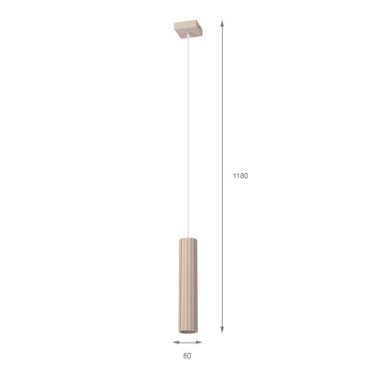 Brilagi - Hängeleuchte an Drahtseil CRISPINA 1xGU10/10W/230V beige