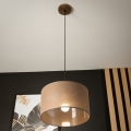Brilagi - Hängeleuchte an Kabel ANTHONY 1xE27/60W/230V Eiche Nussbaum/Braun