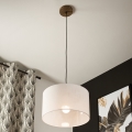 Brilagi - Hängeleuchte an Kabel ANTHONY 1xE27/60W/230V Eiche Nussbaum/Weiß