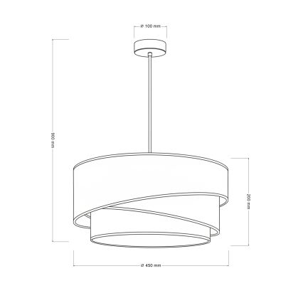 Brilagi - Hängeleuchte an Kabel ARROW 1xE27/60W/230V Ø 45 cm braun