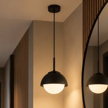 BRILAGI - Hängeleuchte an Kabel COSMO 1xE27/60W/230V Ø 18 cm schwarz