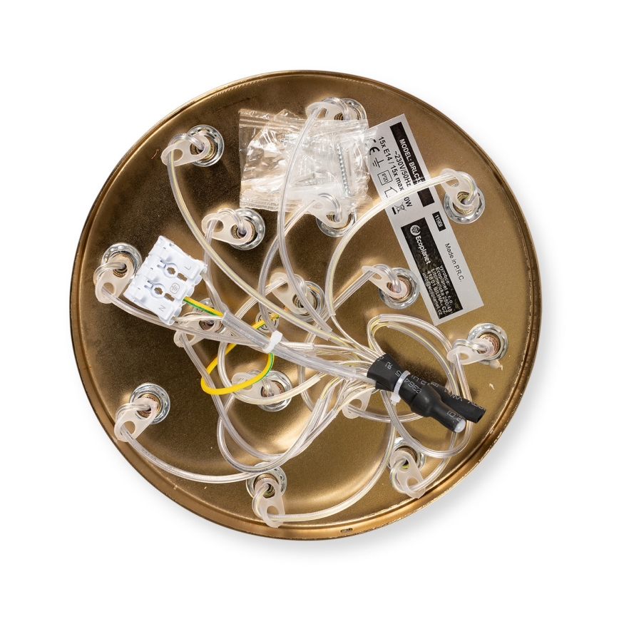 Brilagi - Hängeleuchte an Kabel GLOBE 15xE14/15W/230V weiß