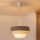 Brilagi - Hängeleuchte an Kabel LUNETA 1xE27/60W/230V Ø 40 cm grau/creme/weiß