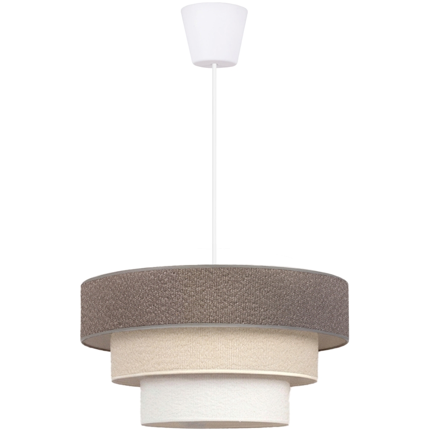 Brilagi - Hängeleuchte an Kabel LUNETA 1xE27/60W/230V Ø 40 cm grau/creme/weiß