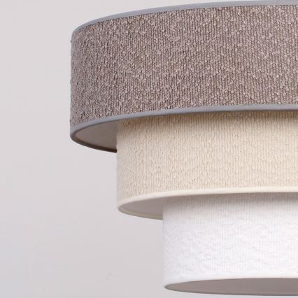 Brilagi - Hängeleuchte an Kabel LUNETA 1xE27/60W/230V Ø 40 cm grau/creme/weiß