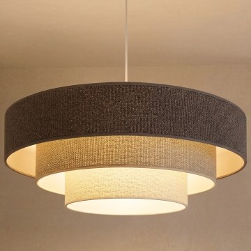 Brilagi - Hängeleuchte an Kabel LUNETA 3xE27/60W/230V Ø 80 cm grau/creme/weiß