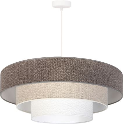 Brilagi - Hängeleuchte an Kabel LUNETA 3xE27/60W/230V Ø 80 cm grau/creme/weiß