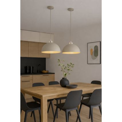 Brilagi - Hängeleuchte an Kabel MOON 1xE27/60W/230V Ø 30 cm beige/gold
