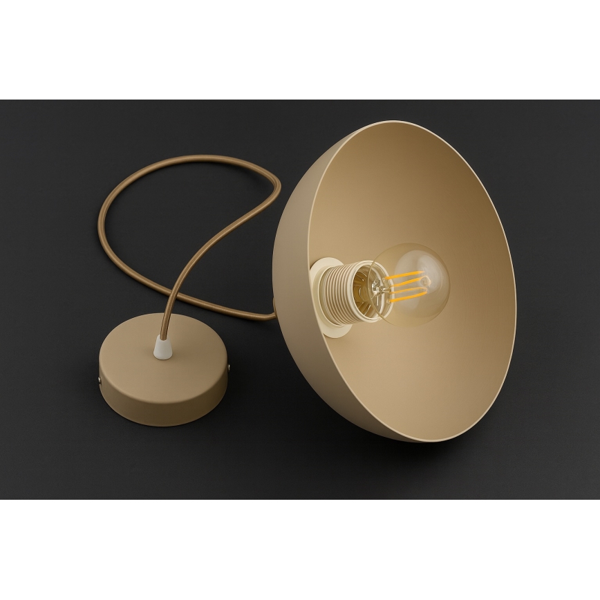 Brilagi - Hängeleuchte an Kabel MOON 1xE27/60W/230V Ø 30 cm beige/gold