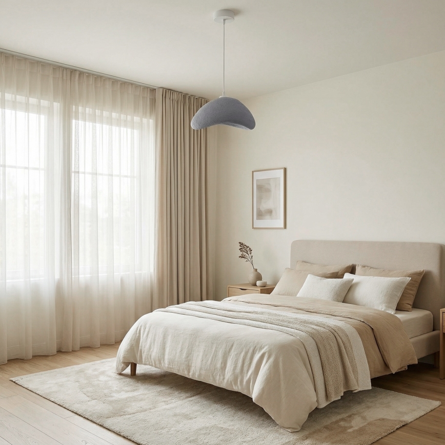 Brilagi - Hängeleuchte an Kabel WABI SABI 1xE27/40W/230V Ø 33 cm grau