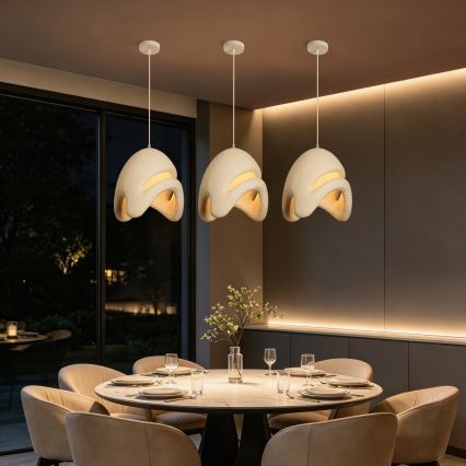 BRILAGI - Hängeleuchte an Kabel WABI SABI 1xE27/60W/230V Ø 35 cm weiß