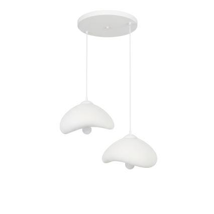 Brilagi - Hängeleuchte an Kabel WABI SABI 2xE27/40W/230V Ø 45 cm weiß