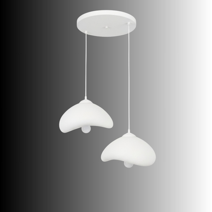 Brilagi - Hängeleuchte an Kabel WABI SABI 2xE27/40W/230V Ø 45 cm weiß