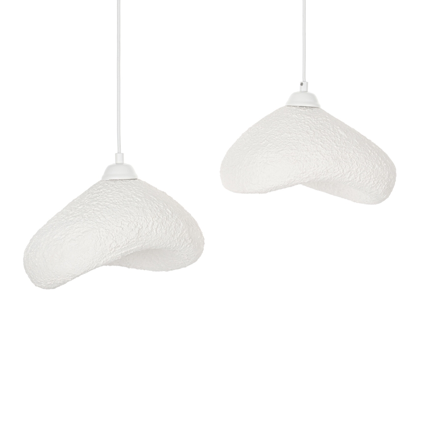 Brilagi - Hängeleuchte an Kabel WABI SABI 2xE27/40W/230V Ø 45 cm weiß