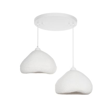 Brilagi - Hängeleuchte an Kabel WABI SABI 2xE27/40W/230V Ø 45 cm weiß
