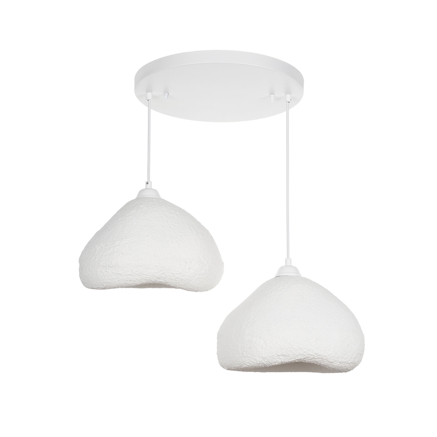 Brilagi - Hängeleuchte an Kabel WABI SABI 2xE27/40W/230V Ø 45 cm weiß