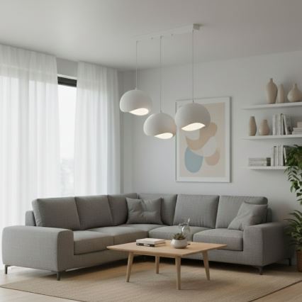 Brilagi - Hängeleuchte an Kabel WABI SABI 3xE27/40W/230V weiß