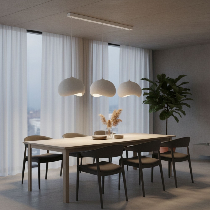 Brilagi - Hängeleuchte an Kabel WABI SABI 3xE27/40W/230V weiß