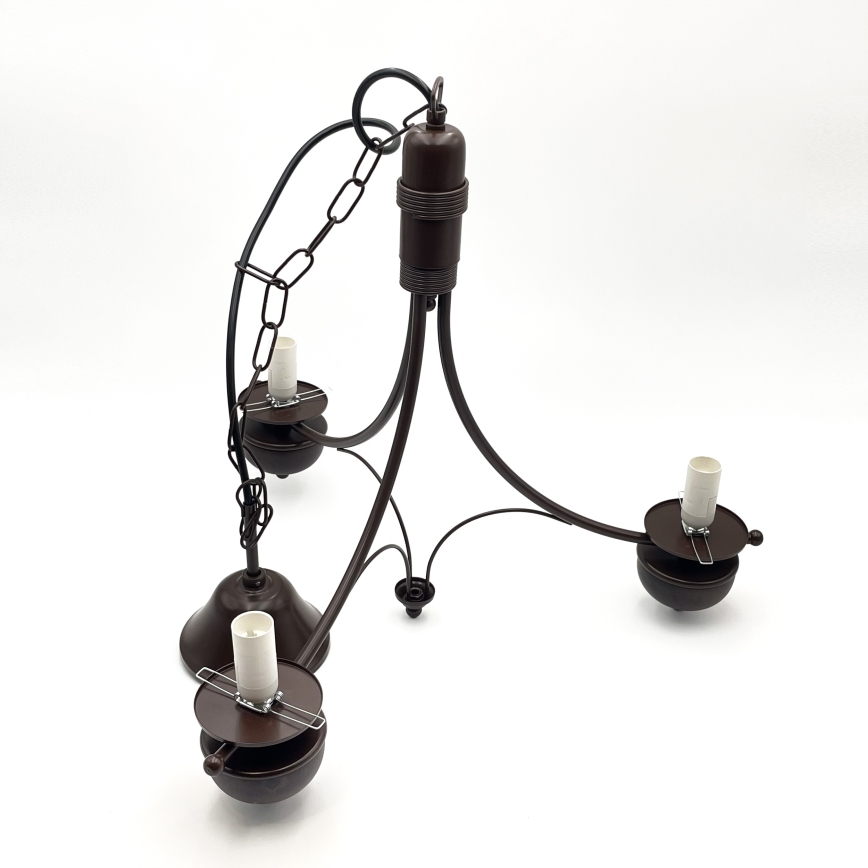 Brilagi - Hängeleuchte an Kette COTTAGE 3xE14/40W/230V Eiche/weiß