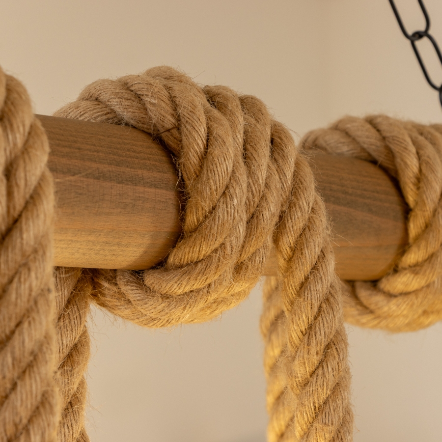 Brilagi - Hängeleuchte an Kette KOS 6xE27/60W/230V Buche