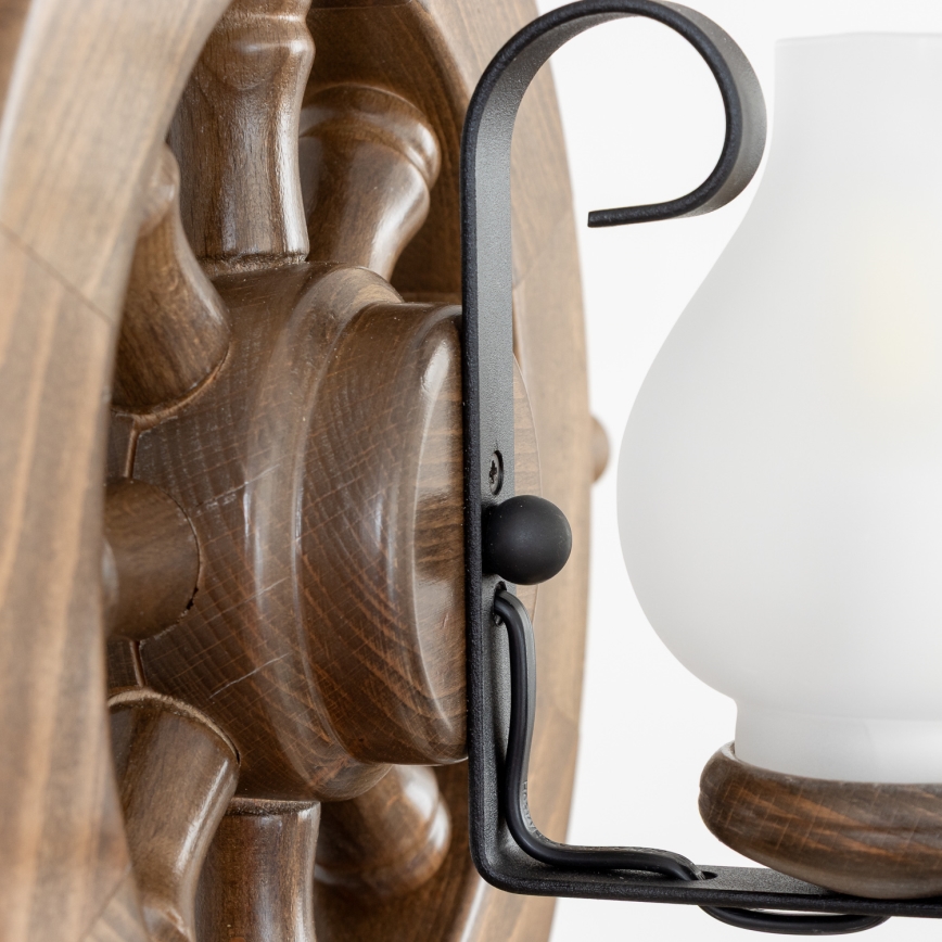 Brilagi - Hängeleuchte an Kette TIMONA 2xE14/40W/230V Buche/Walnuss