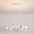 Brilagi - Hängeleuchte an Stahlseil SELE 4xGU10/30W/230V weiß