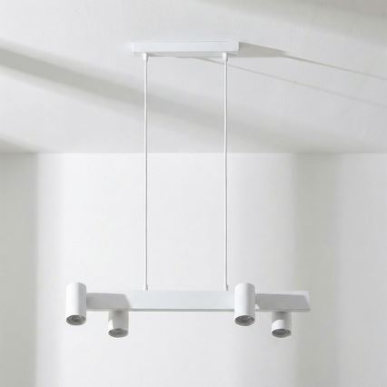 Brilagi - Hängeleuchte an Stahlseil SELE 4xGU10/30W/230V weiß