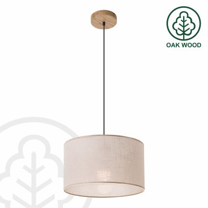 Brilagi - Hängeleuchte ANTHONY 1xE27/60W/230V Eiche/beige