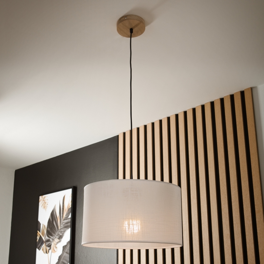 Brilagi - Hängeleuchte ANTHONY 1xE27/60W/230V Eiche/weiß