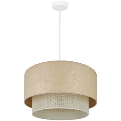 Brilagi - Hängeleuchte ARIZONA BOHO 1xE27/15W/230V d 45 cm beige/weiß