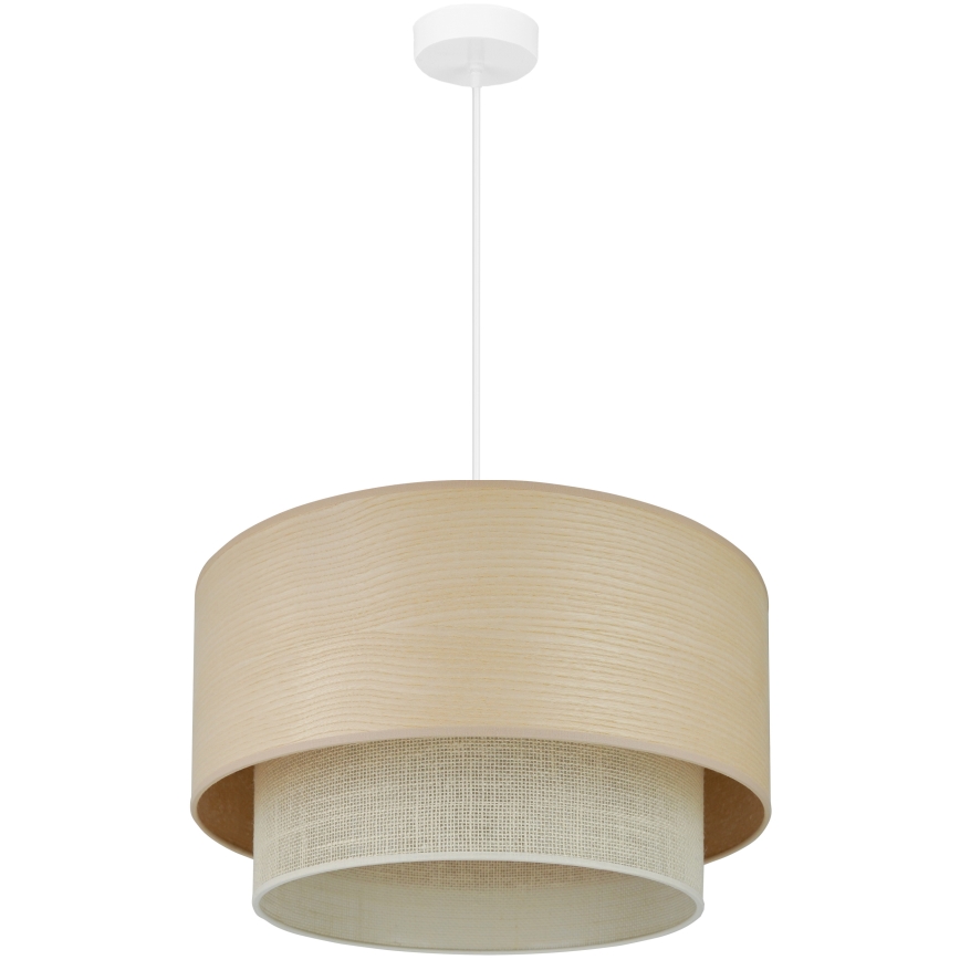 Brilagi - Hängeleuchte ARIZONA BOHO 1xE27/15W/230V d 45 cm beige/weiß