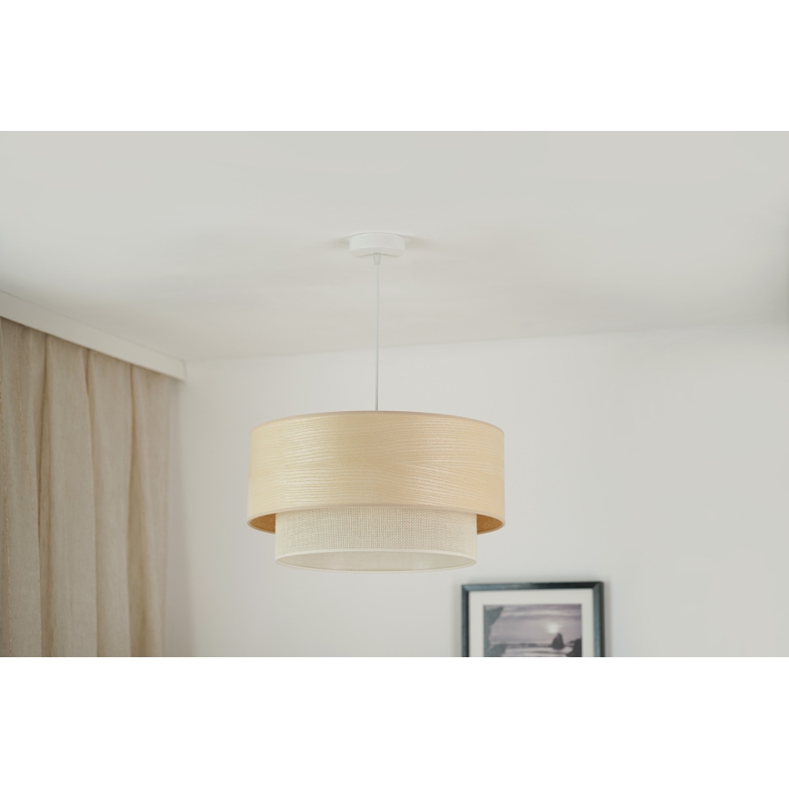 Brilagi - Hängeleuchte ARIZONA BOHO 1xE27/15W/230V d 45 cm beige/weiß