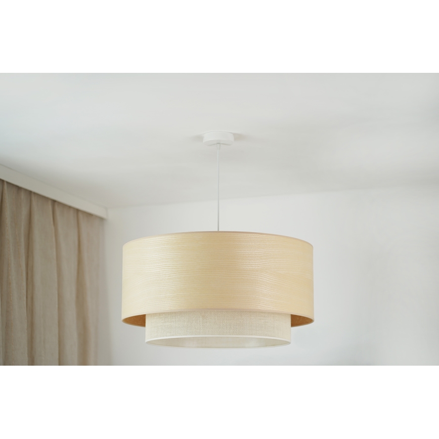Brilagi - Hängeleuchte ARIZONA BOHO 1xE27/15W/230V d 60 cm beige/weiß