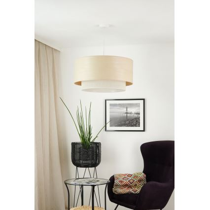 Brilagi - Hängeleuchte ARIZONA BOHO 1xE27/15W/230V d 60 cm beige/weiß