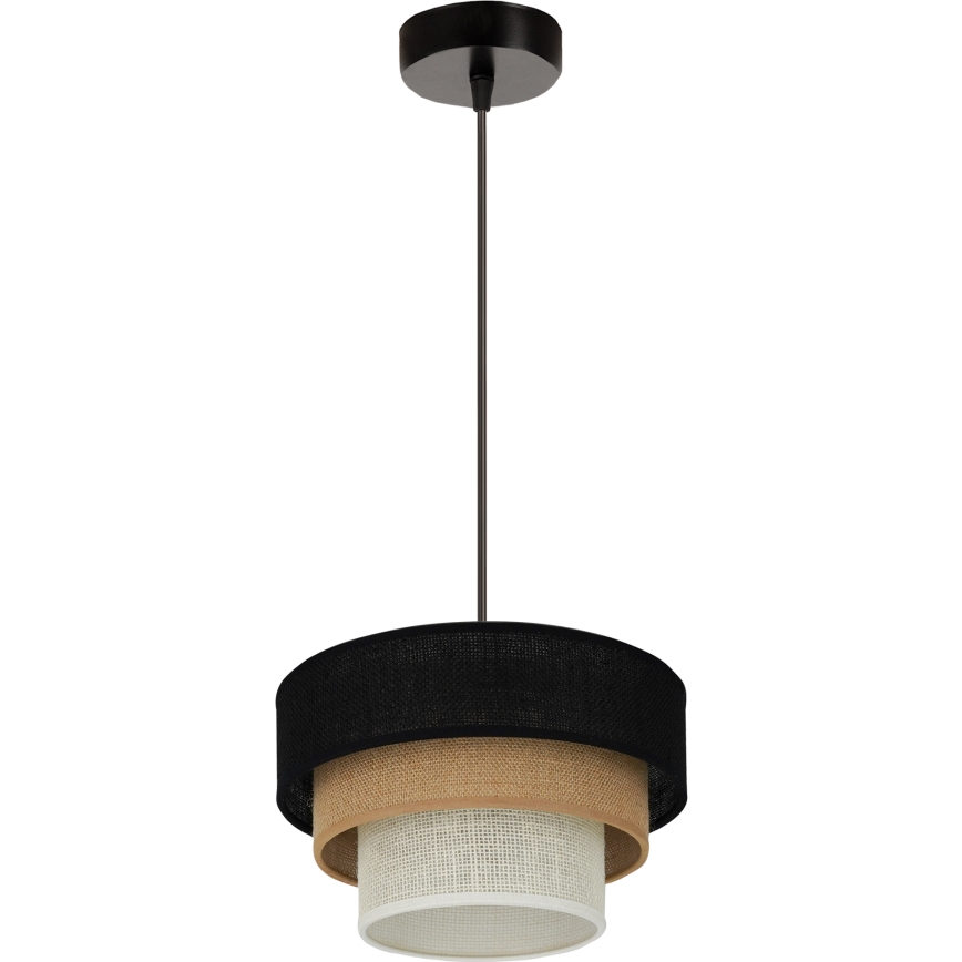 Brilagi - Hängeleuchte ASPEN LUNETA 1xE27/15W/230V d 25 cm schwarz/beige/cremefarben
