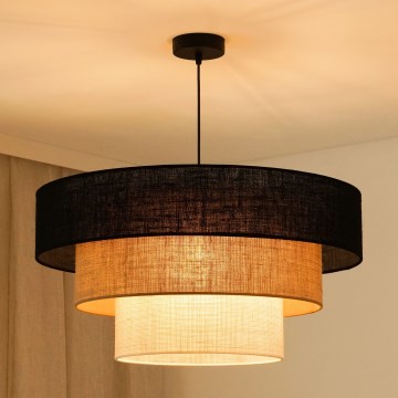 Brilagi - Hängeleuchte ASPEN LUNETA 1xE27/15W/230V d. 60 cm schwarz/beige/cremefarben