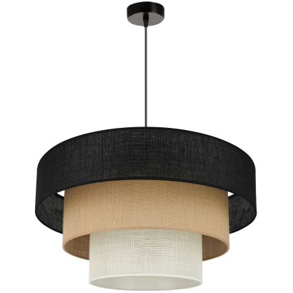 Brilagi - Hängeleuchte ASPEN LUNETA 1xE27/15W/230V d. 60 cm schwarz/beige/cremefarben