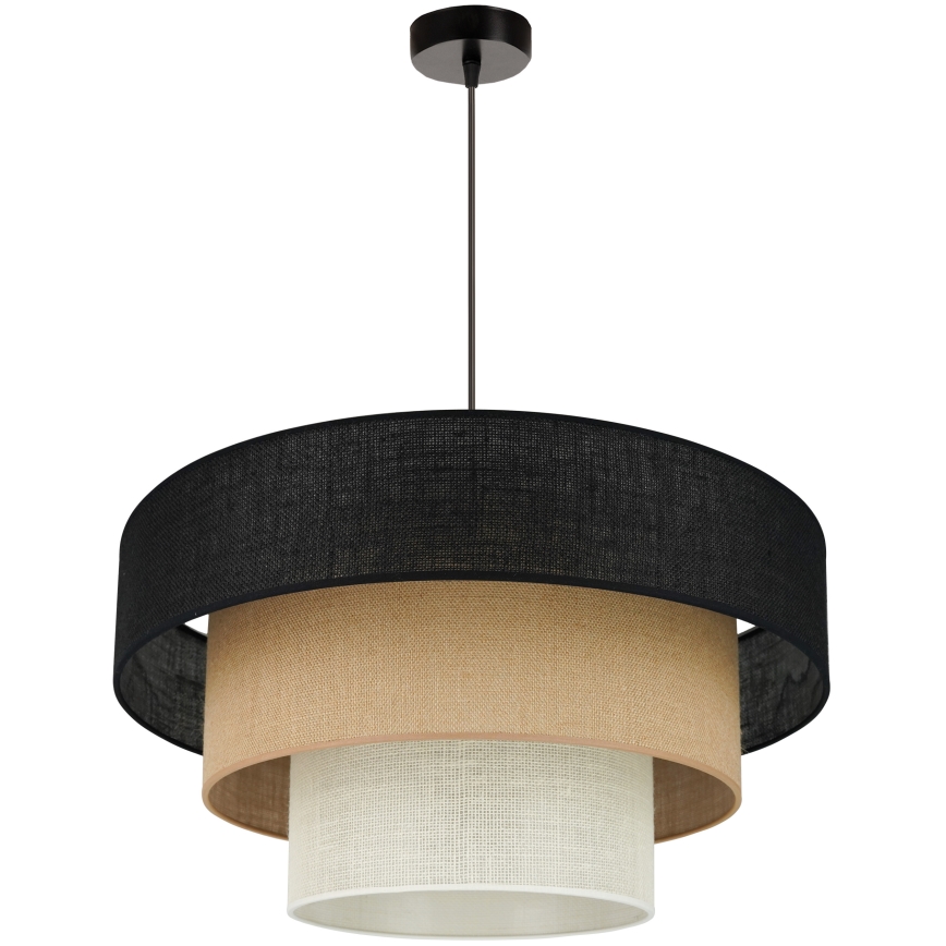 Brilagi - Hängeleuchte ASPEN LUNETA 1xE27/15W/230V d. 60 cm schwarz/beige/cremefarben