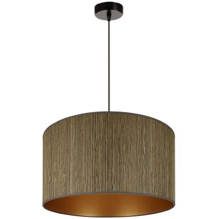 Brilagi - Hängeleuchte BOSTON ROLLER 1xE27/15W/230V d 45 cm Stroh braun/golden