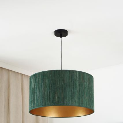 Brilagi - Hängeleuchte BOSTON ROLLER 1xE27/15W/230V d 45 cm Stroh grün/golden